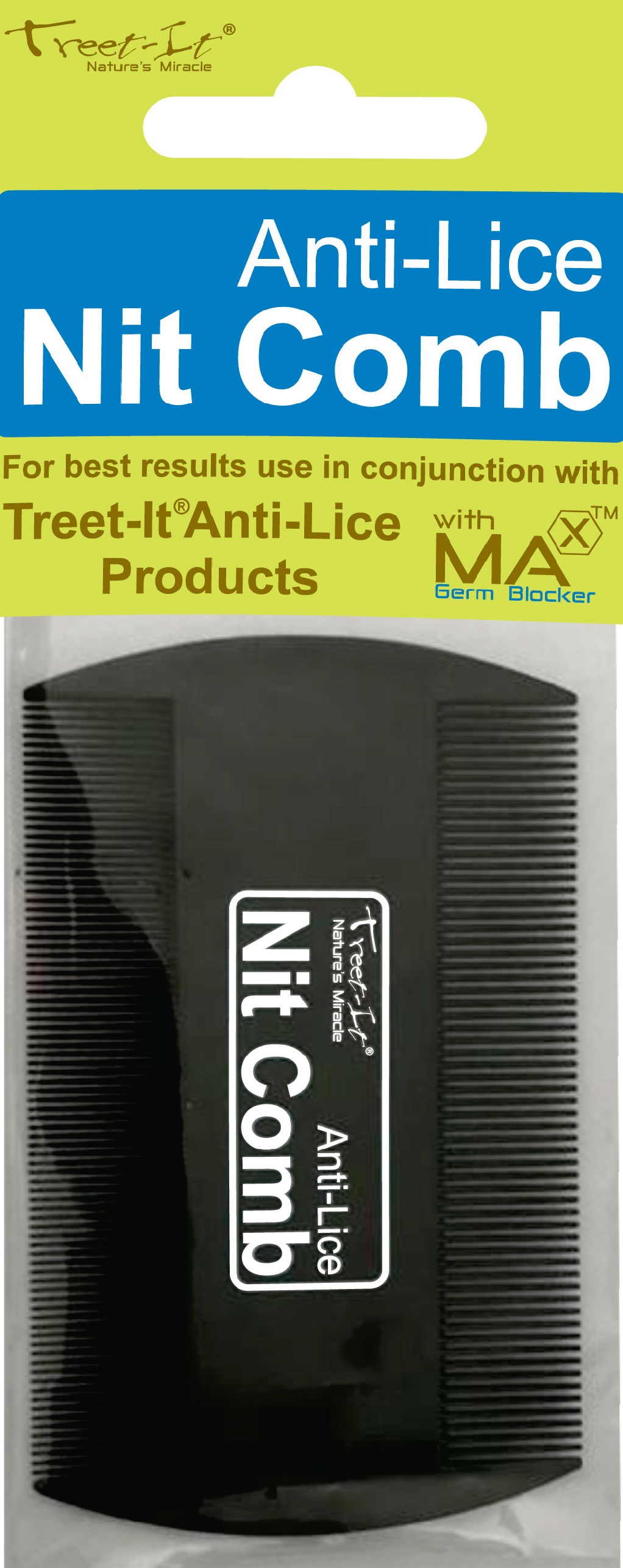 Treet-It Anti-Lice Fine Toothed Comb